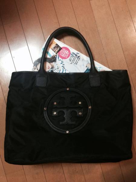 【中古】トリーバーチ/トートバッグ/ブラック