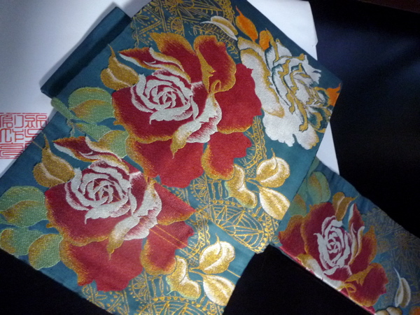 ＊薔薇の帯 ♪アンティーク帯♪soleil♪