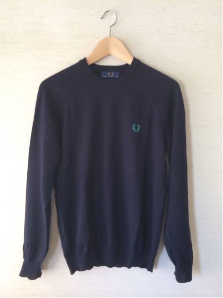 FRED PERRYフレッドペリーイタリア製ウールセーター36ラコステ