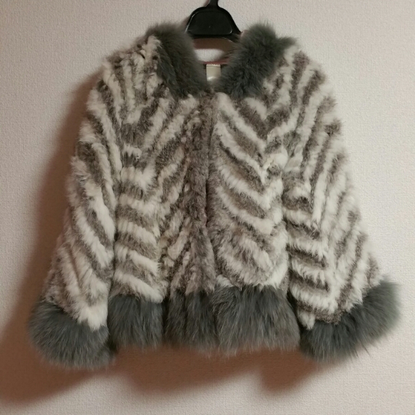 CANDY ROCKET'S ラビットファー ポンチョコート