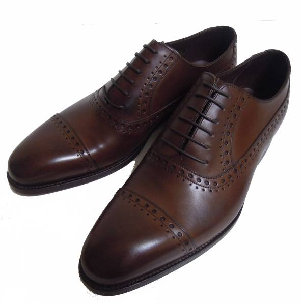 ■新品 EDIFICE購入 バーカー/BARKER セミブローグシューズ 8.5