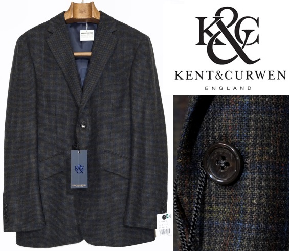 新品*ケント＆カーウェン*定価7.1万ミックスカラージャケット*A5