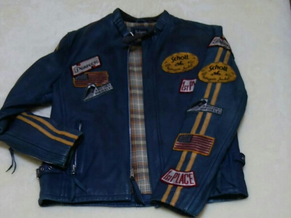 【中古】Schott ライダースシングル サイズ M