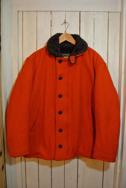 1000円～ SPIEWAK USA製 デッキジャケット M オレンジ ボア