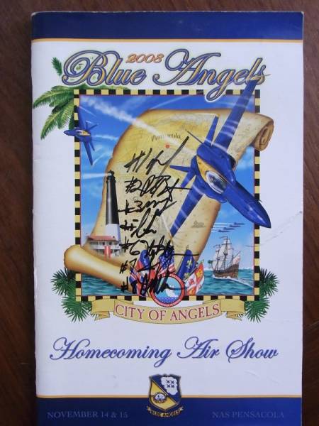 ｒUSNブルーエンジェルズのエア・ショーのプログラム・サイン入