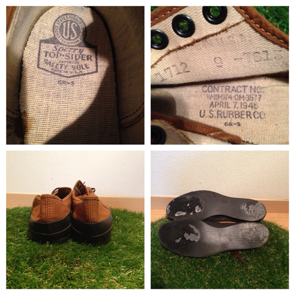 【スペシャル】US NAVY 40s ビンテージ デッキシューズ 極上 40's US NAVY TOP SIDER デッキシューズ US9/ビンテージ(27.0cm