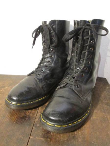 DrMartens ドクターマーチン 黒 10ホール イングランド製 3-616