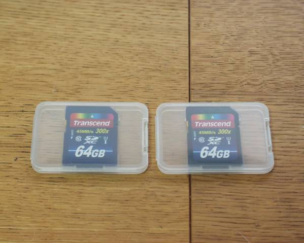 未使用　　Transcend SDXC64GB　2枚　900円から