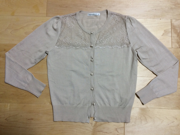 Mプルミエブラック デコルテレースカーディガン 36 フォクシー