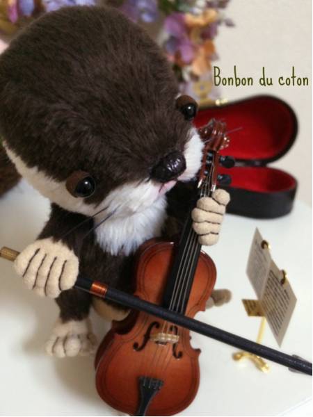 ★Bonbon du coton★ チェロ弾きのカワウソちゃん #91