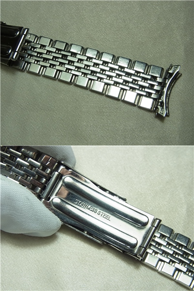 70年代☆キングセイコー ベルト 18mm ステンレス製☆(ベルト 