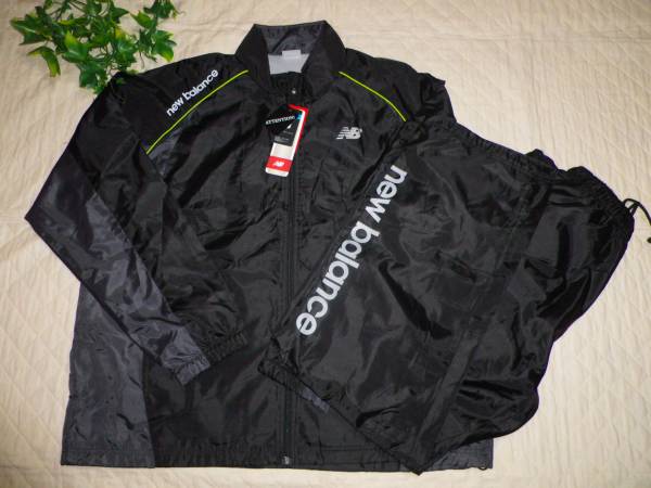 即決#3Lサイズ☆ニューバランス*ウィンドブレーカー上下セット黒