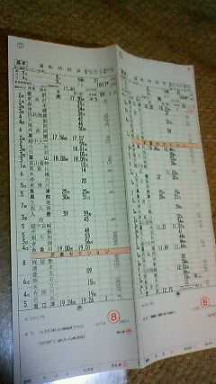 【プロフ必読】JR西日本 富山運転センター 運転時刻表 スタフ 鉄道廃品 富山運転センタースタフ（運転時刻表・コピー品） 485はくたか(廃品