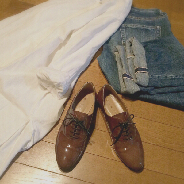 イタリア製 evaluna パテントレザーシューズ