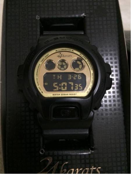 送料無料 激レア 24karats×G-SHOCK BLACK/Free_1