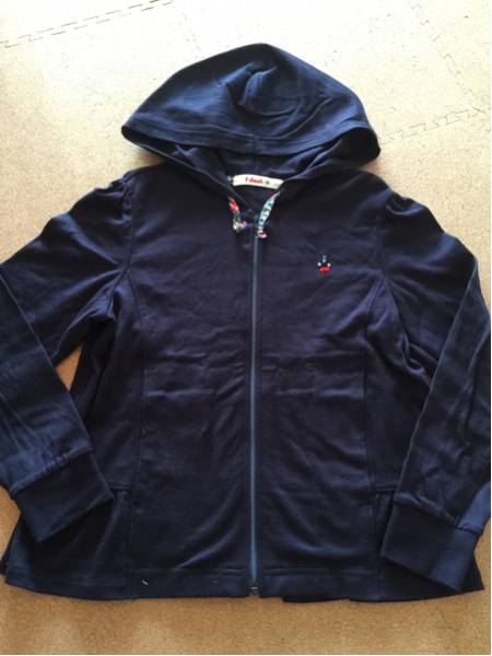 ファミリア fdash 130 パーカ 長袖 紺 美品