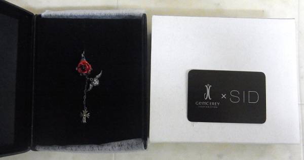 未使用】GemCEREY×SID シド 明希 ピアス/ジェムケリー/さ2-43(シルバー  