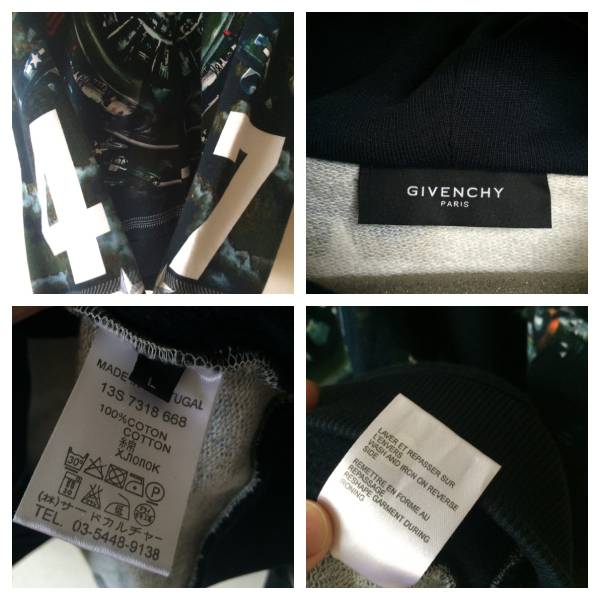GIVENCHY ジバンシー 13ss プロペラ 戦闘機プリント パーカー(男性用 