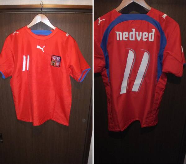 チェコ代表 ネドベド １１ NEDVED ２００６W杯パッチ プーマ　M
