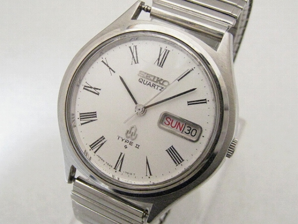 希少✨ SEIKO セイコー 7546-7010 腕時計 TypeⅡ デイデイト SEIKO TYPEⅡ ローマ数字 7546-7010☆セイコータイプⅡ ジャンク