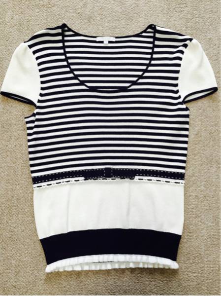 TO BE CHIC／サイズⅡ☆半袖☆トップス☆ボーダー