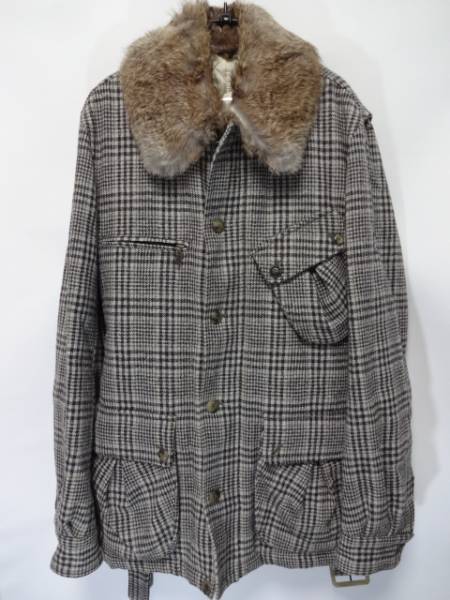 【BELSTAFF】ラビットファーウールJKT　Lライダースベルスタッフ