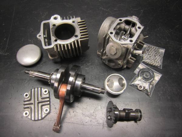 シフトアップ製ボアキット＆CP製？クランク ジャンク品 モンキー