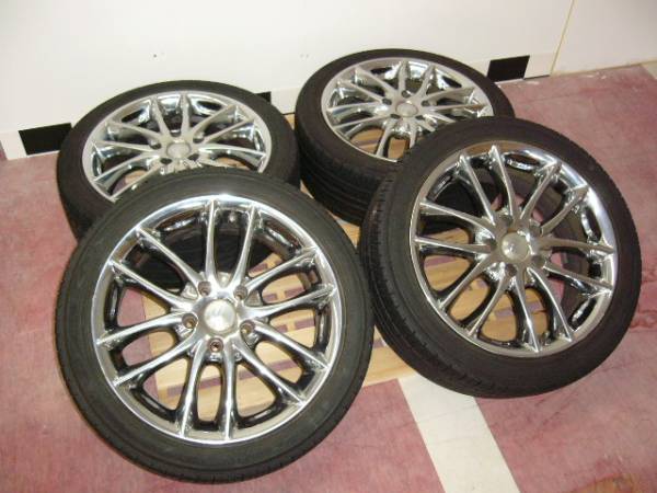 □S-MXで使用 メッキホイール114.3＆215/45R17 札幌発 □