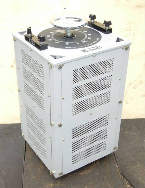 特大スライダック 山菱 S-240-50 200V 10KVA 変圧器/トランス(変圧器 