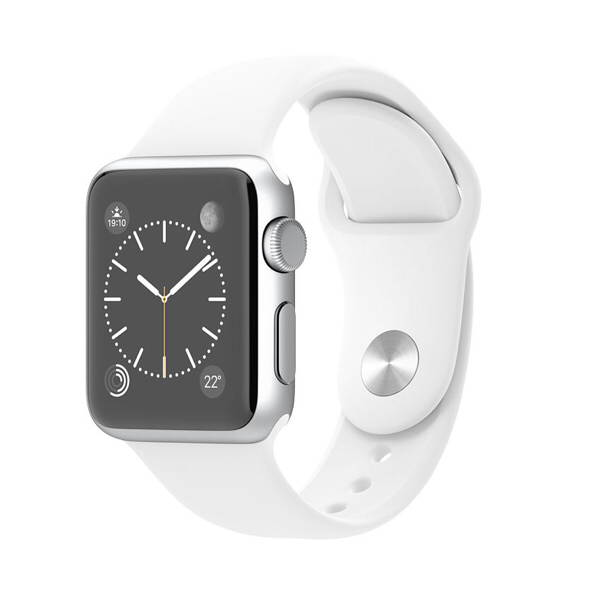 Apple watch sport 38mmホワイトスポーツバンド。iphone apple