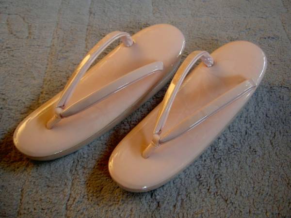 和装草履 藤龍 花びら柄 ピンク 24cm あまり布 未使用 送料無料