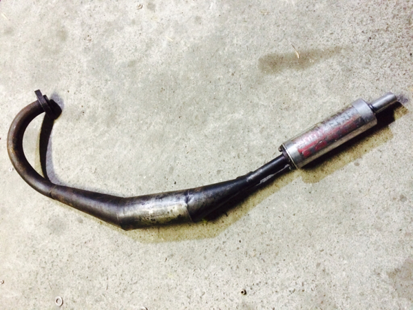 BEET爆竹チャンバー250SS 350SS KH250 KH400 当時物 マッハ BEET爆竹チャンバー250SS 350SS KH250 KH400 当時物 マッハ