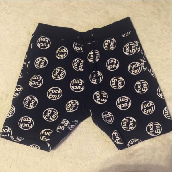 Supreme Fuck Em！ shorts スウェット L ネイビー