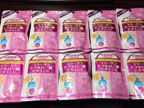 ●小林製薬コラーゲン ヒアルロン酸 ビタミンC 約30日分×10袋