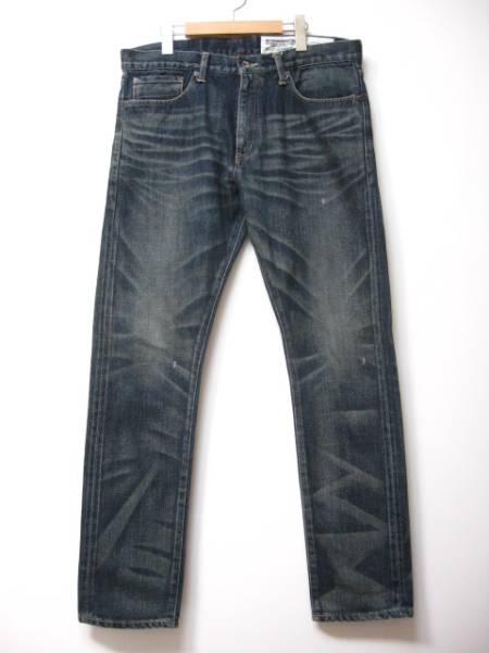 □ネイバーフッド WASHED. DP NARROW/14oz-PT□M紺デニムパンツ