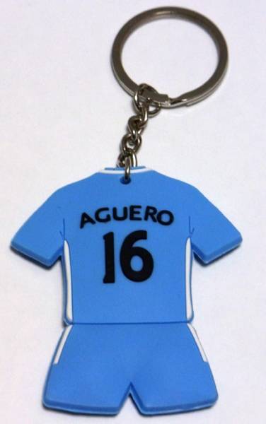 マンチェスター・シティ　アグエロ　ユニフォーム キーホルダー_1