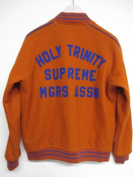 染谷将太着☆Supreme シュプリーム 11AW Varsity Jacket S☆FK