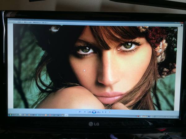 ＬＧ２４インチ液晶モニター W２４５３V 中古