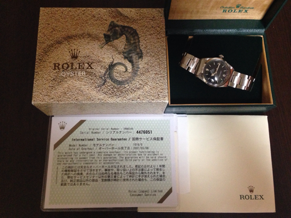 ROLEX エクスプローラー１ Ref.1016 ハック付 日ロレOH済