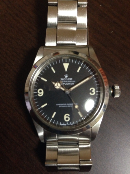 ROLEX エクスプローラー１ Ref.1016 ハック付 日ロレOH済