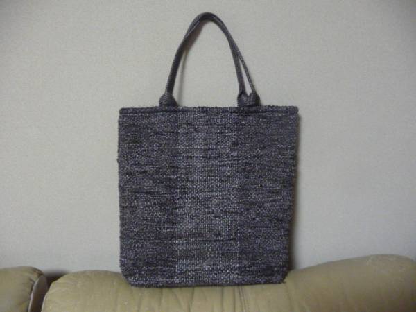 ★着物リメーク★大島紬の裂き織りトートバック