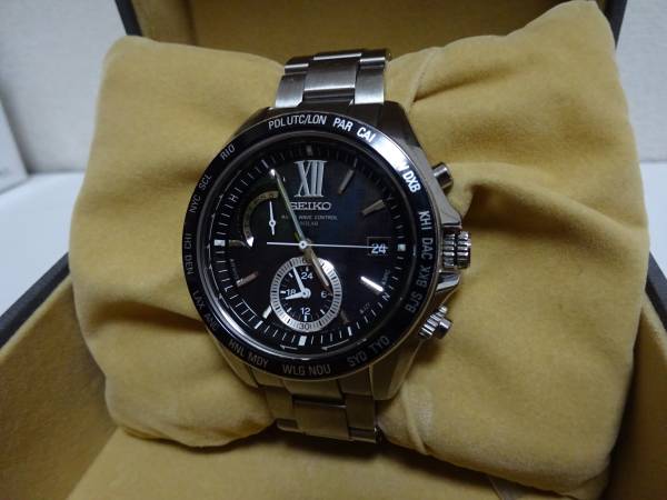 SEIKO BRIGHTZ セイコー ブライツ 8B54-0AG0 電波時計 SEIKO セイコー ブライツ 8B54-0AG0 腕時計 ソーラー電波 美品 【公式