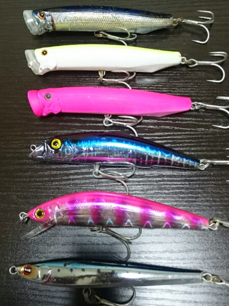 美品・有名メーカールアー６個セット・タックルハウス・DUEL・他