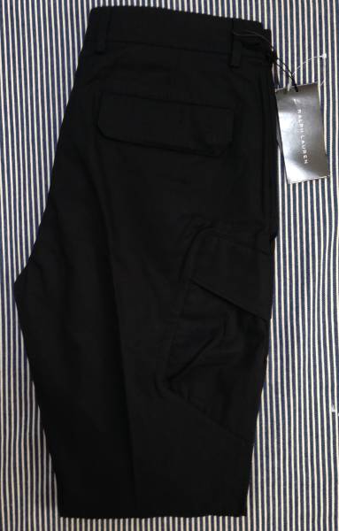 定価4.7万 RALPH LAUREN BLACK LABEL 立体裁断カーゴパンツ