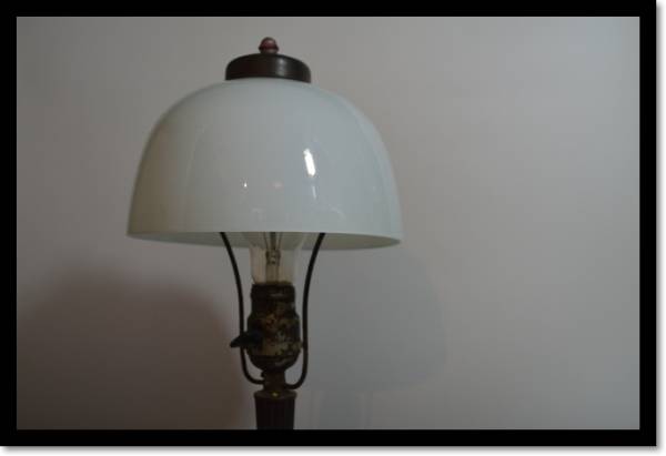 電気スタンド 大正ロマン 照明器具 電笠 和骨董アンティーク(照明