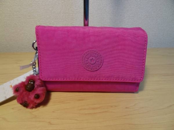 新品即落♪キプリング Kipling ３つ折財布 AC3710 696 ピンク