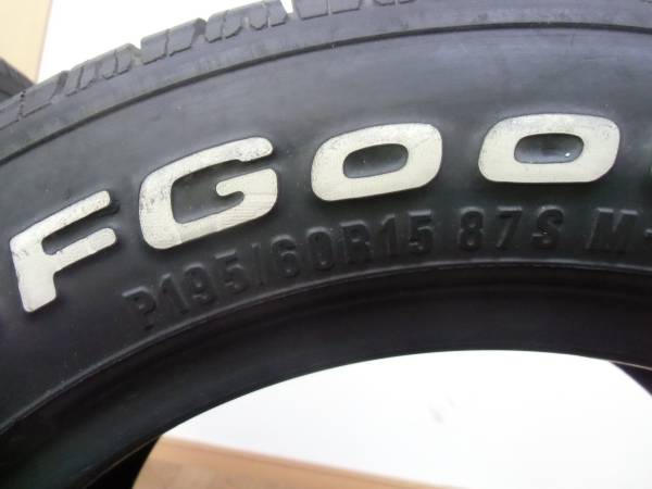 激安 195/60R15 グッドリッチ BF GOODRICH ホワイトレター 旧車(中古