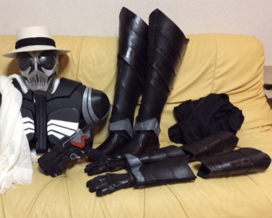 仮面ライダースカル アトラク コスプレ マスク1/1 変身ベルト(仮面