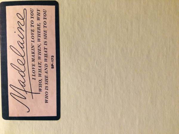 送料無料！MADELAINE　／WHO、WHAT、WHEN、WHERE、WHY　