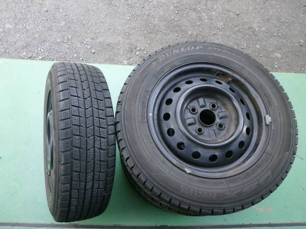 売切!!DUNLOP　DSX　175/70R14+鉄送料込!!